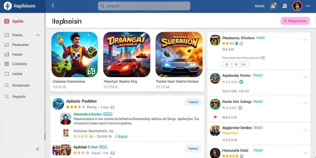 Screenshot menunjukkan antarmuka permainan yang menarik dan modern.