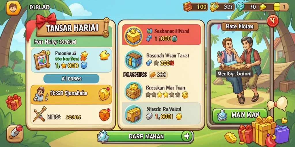 Tampilan antarmuka yang menarik dan user-friendly.