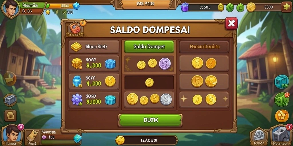 Screenshot menampilkan grafis yang memukau dari dunia permainan.
