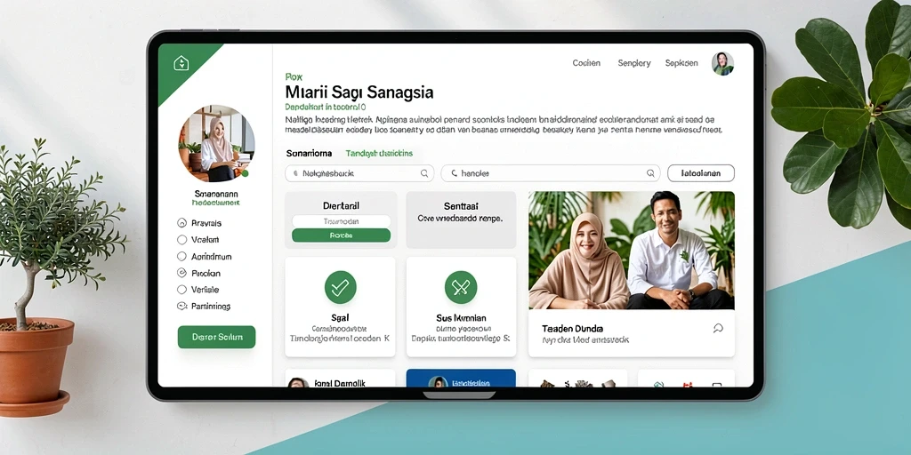 Tampilan antarmuka yang modern dan user-friendly.